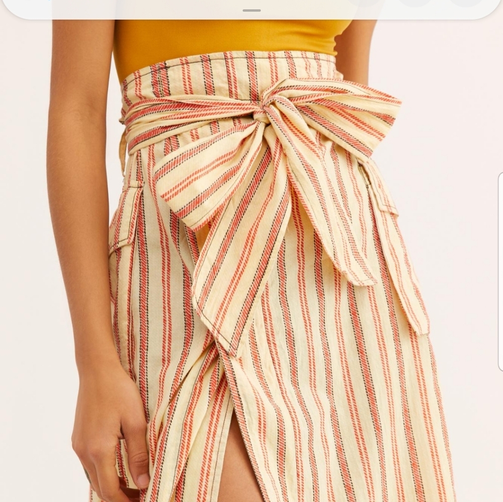 Free People Natalia Midi Skirt NWOT - Picture 4 of 5